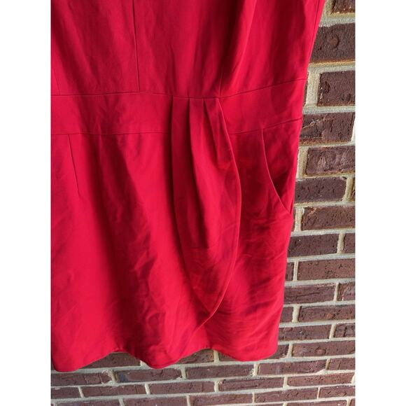 Taylor Embellished Shoulder Dress‎ size 18W Red with Pockets - Picture 3 of 13